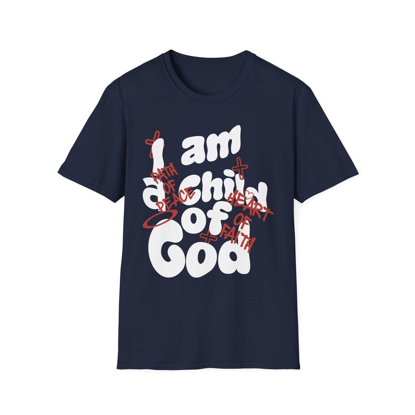 Child Of God Tee-White Script