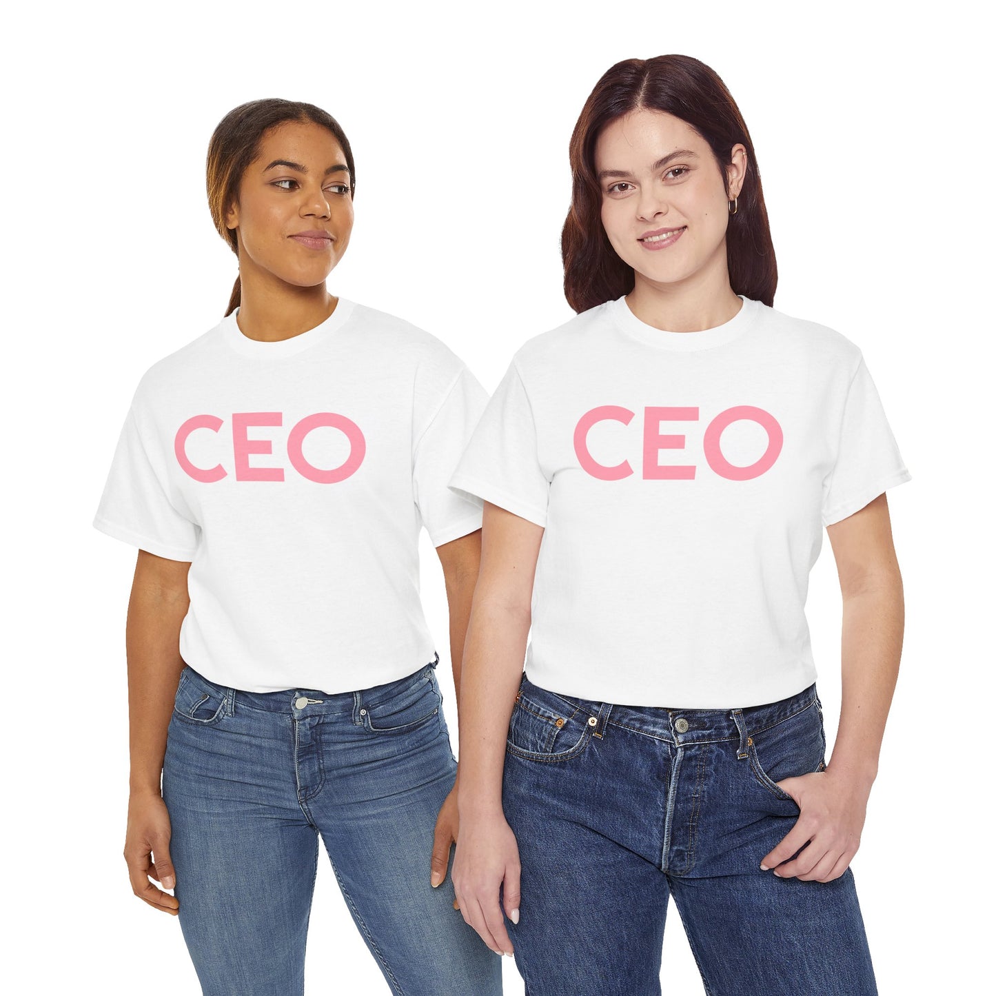 CEO Pink Lettered Short Sleeve Tee