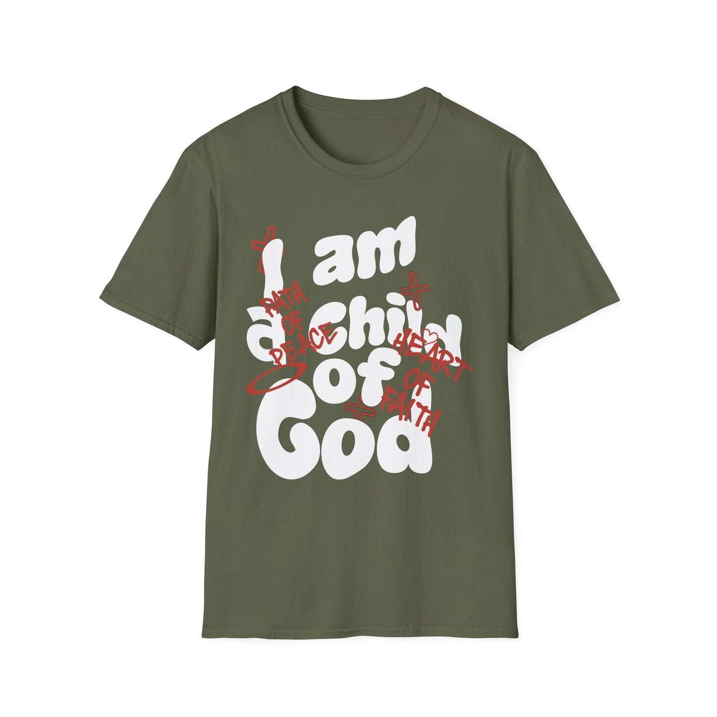 Child Of God Tee-White Script