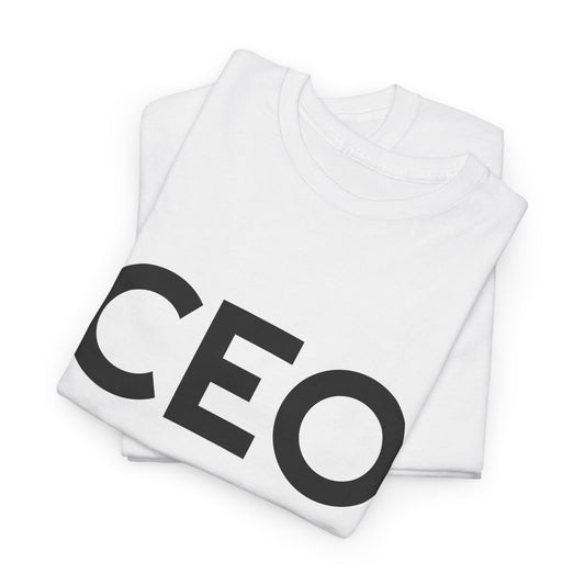 CEO Black Lettered Short Sleeve Tee