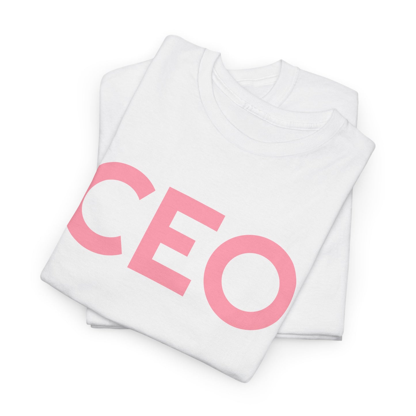 CEO Pink Lettered Short Sleeve Tee