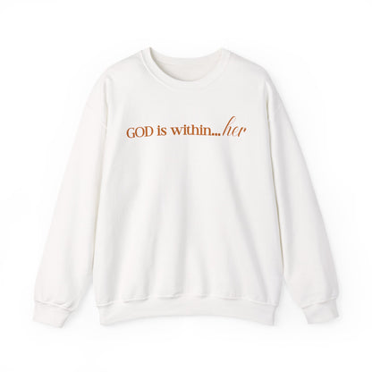 God Is ...Gold Script Sweatshirt