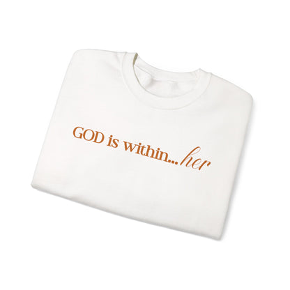 God Is ...Gold Script Sweatshirt