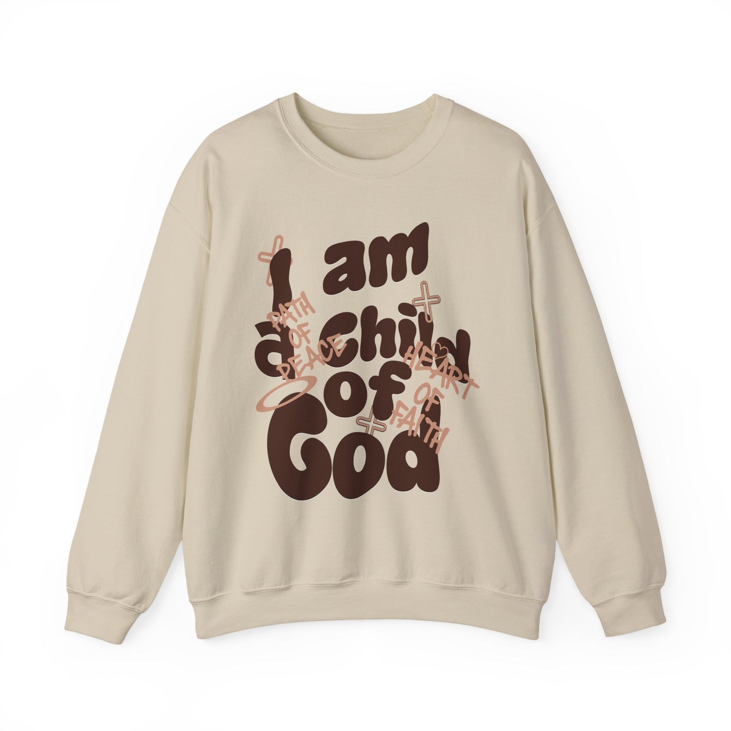 Child of God Sweatshirt - Brown Script
