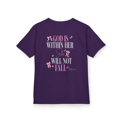 God Is Within Her  - Girls Youth Tee