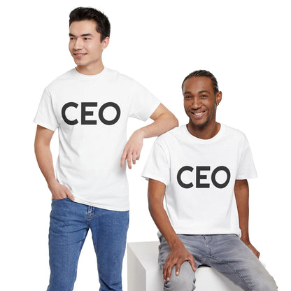 CEO Black Lettered Short Sleeve Tee