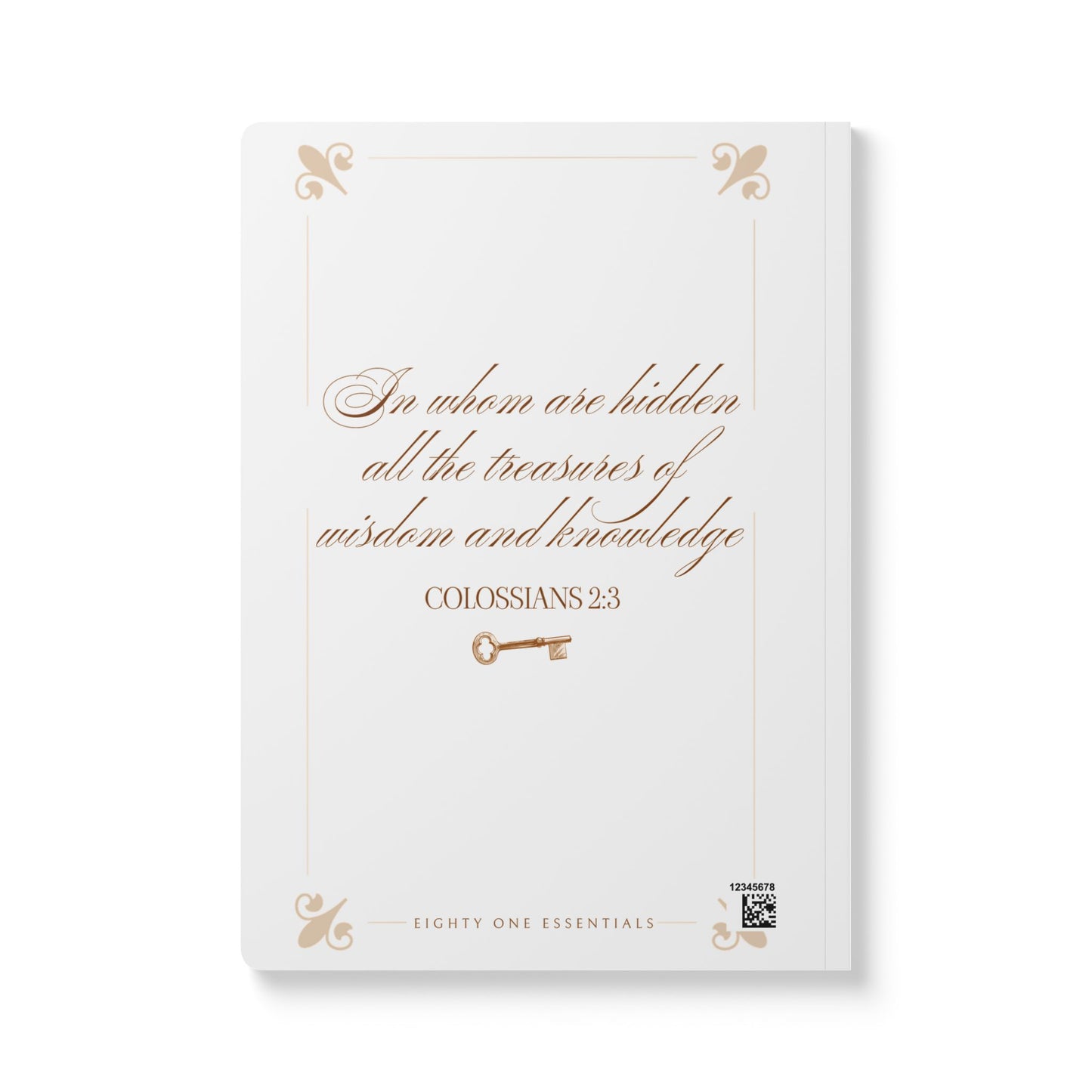 Key Softcover Faith Journal – Scripture Writing, Gratitude & Prayer Notebook