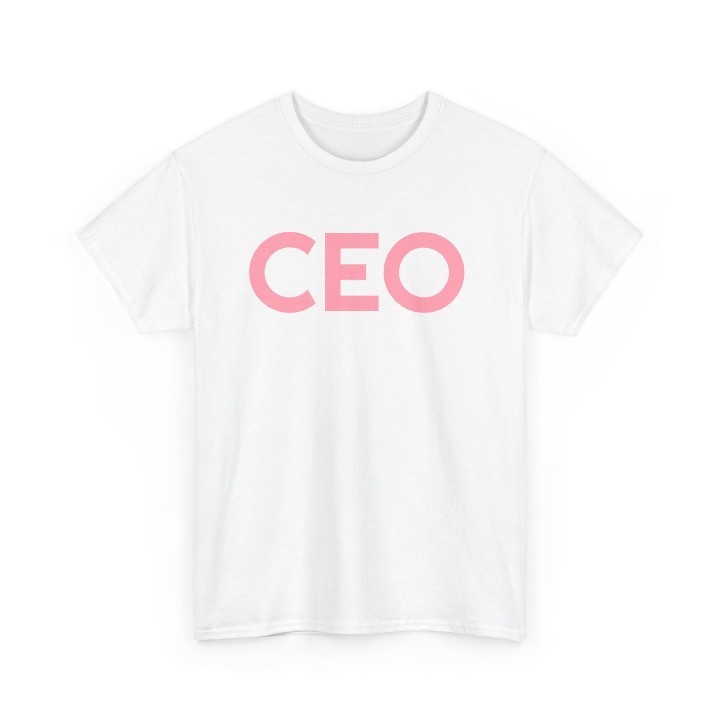 CEO Pink Lettered Short Sleeve Tee