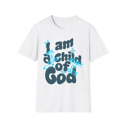 Child of God Tee -Blue Script
