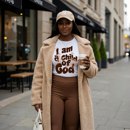 Child of God Tee -Brown Script