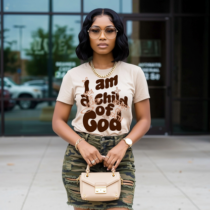 Child of God Tee -Brown Script