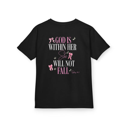 God Is Within Her  - Girls Youth Tee