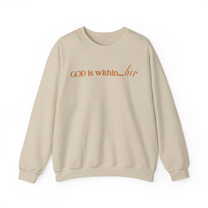 God Is ...Gold Script Sweatshirt