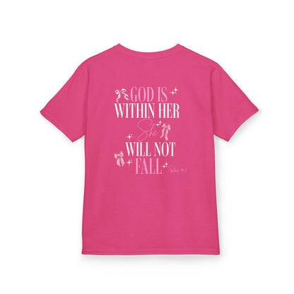 God Is Within Her  - Girls Youth Tee