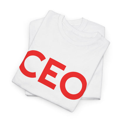 CEO Red Lettered Short Sleeve Tee