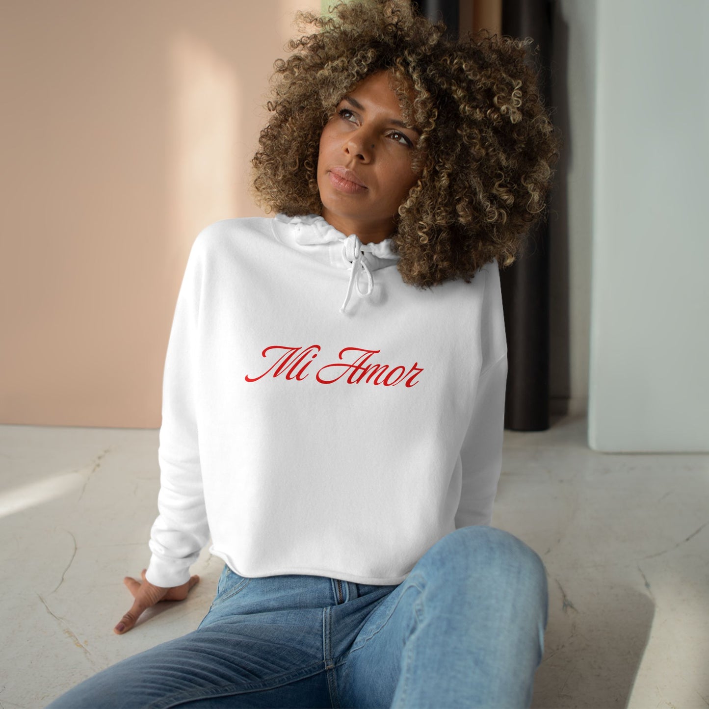 Mi Amor Soft Cropped Hoodie