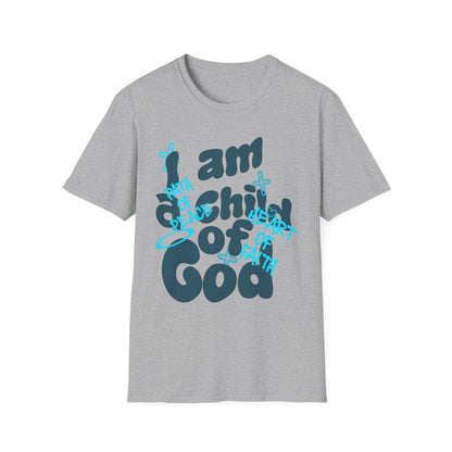 Child of God Tee -Blue Script