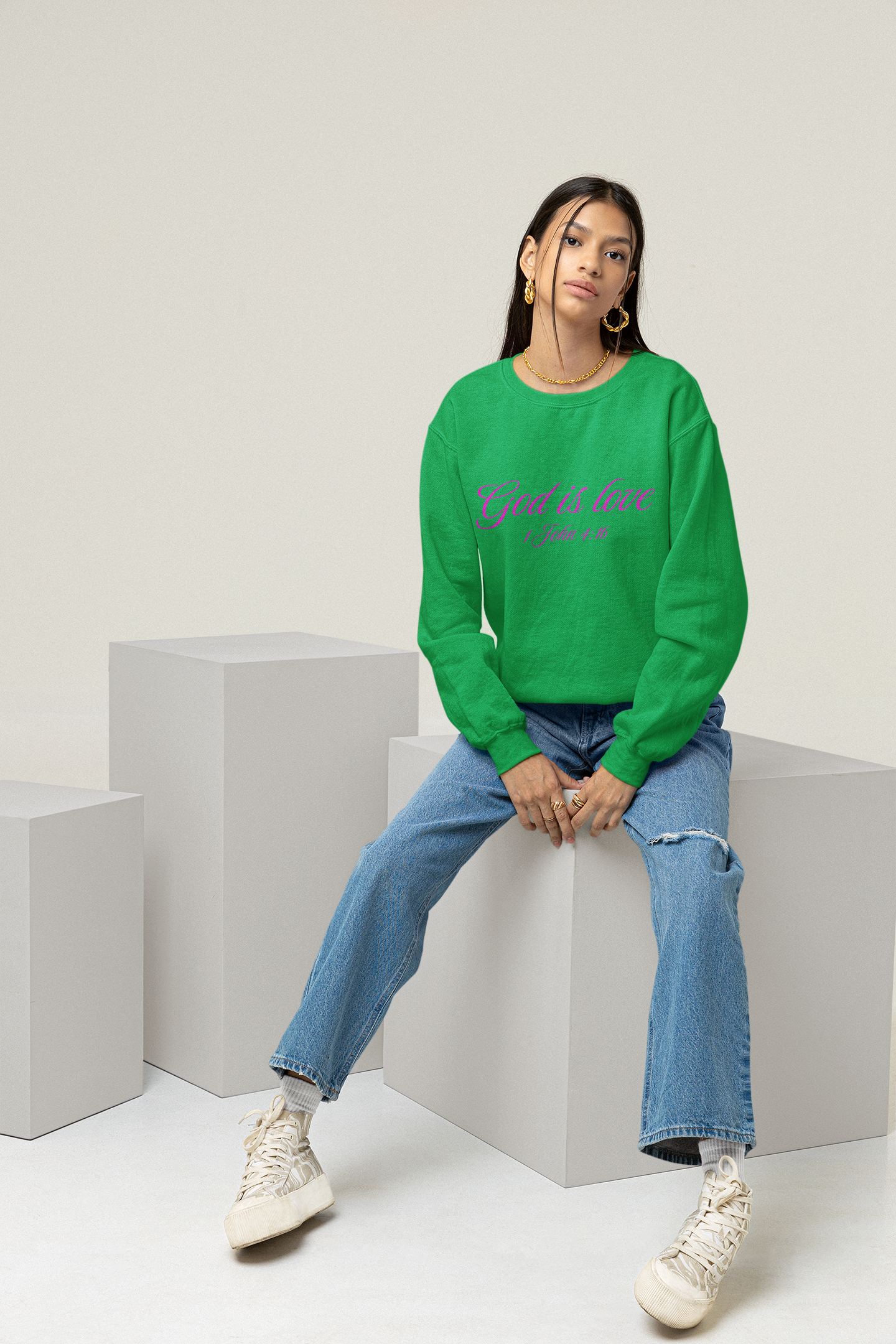 God Is Love Crewneck Sweatshirt