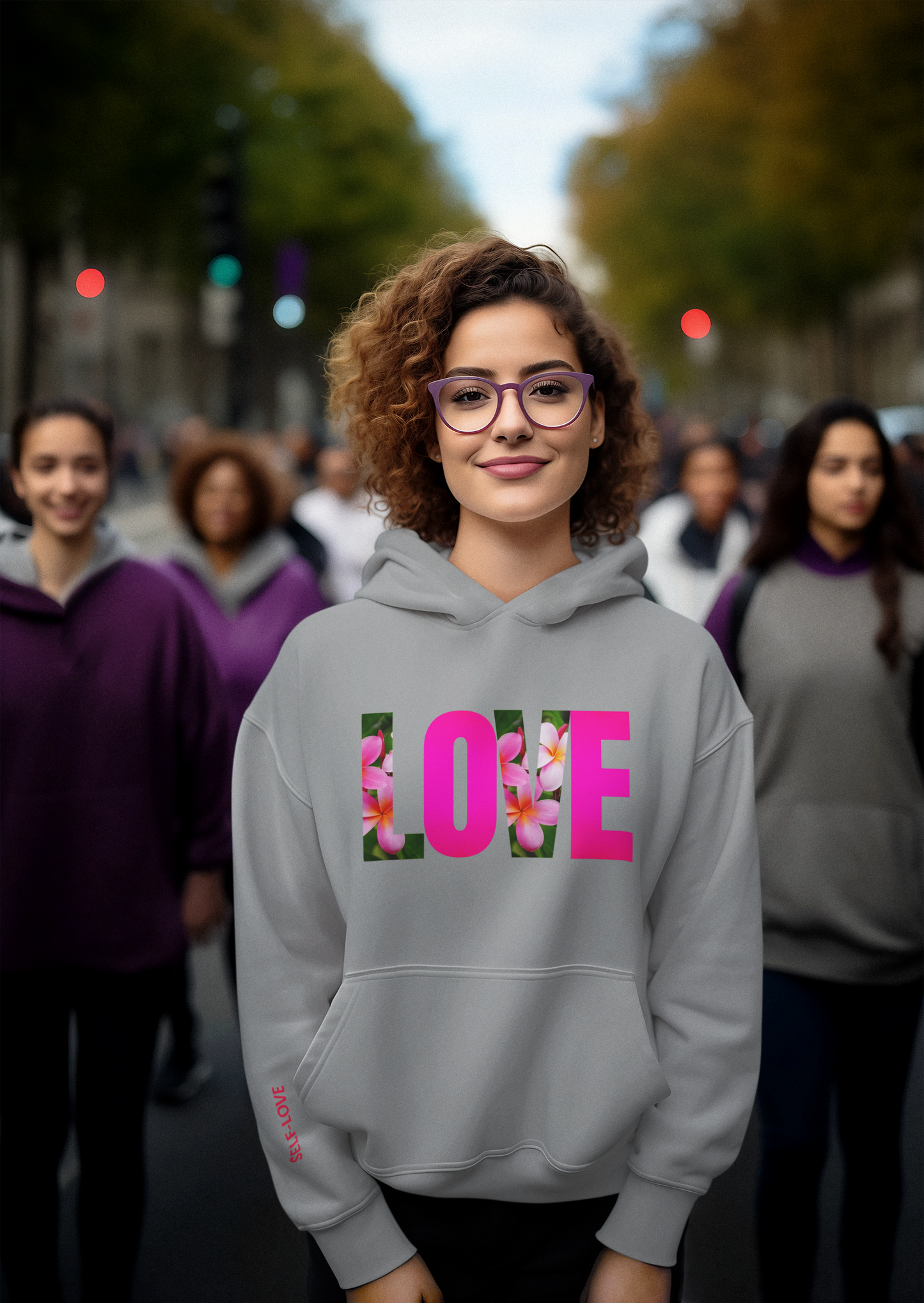 LOVE Floral Hoodie