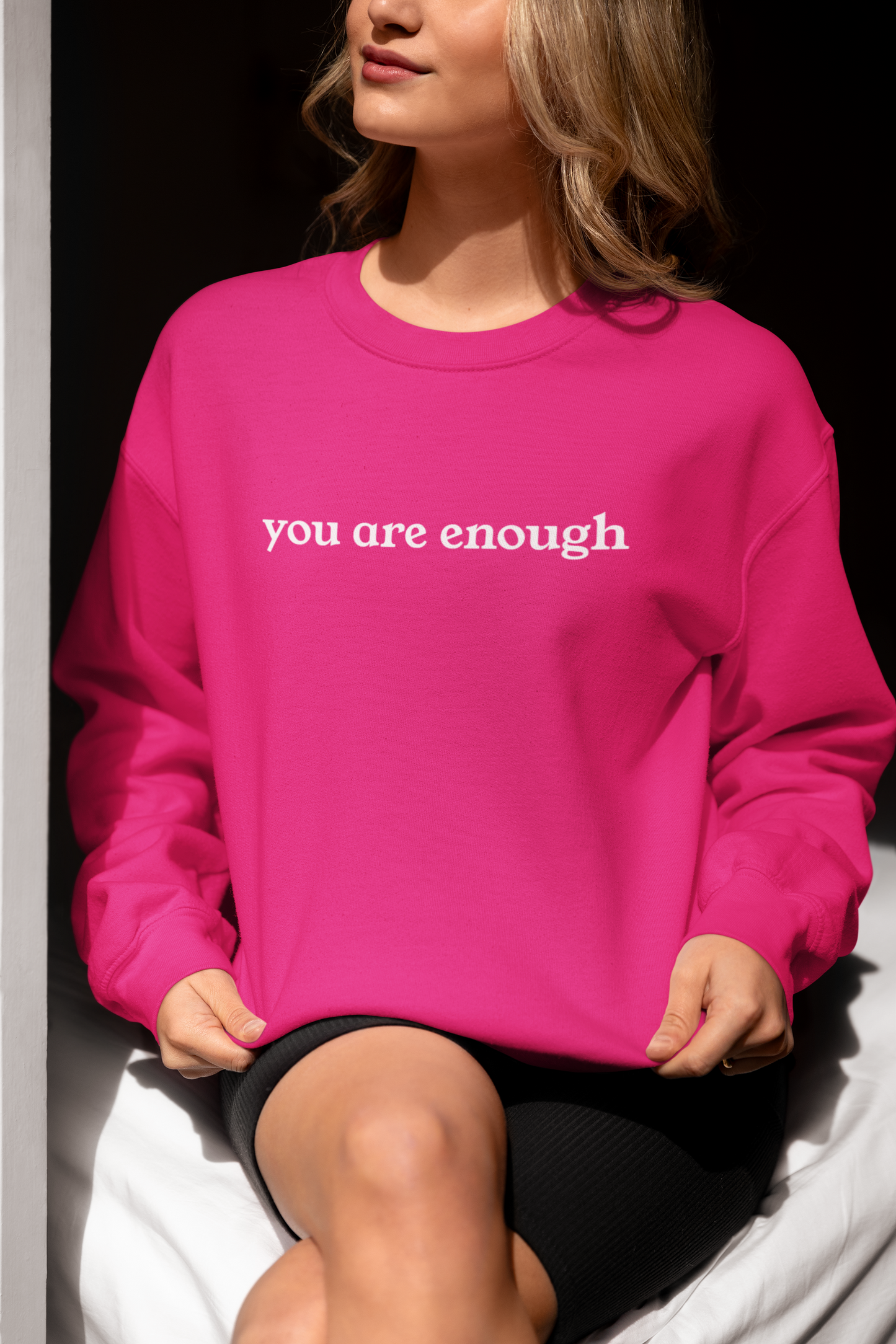 You Are Enough Adult Crewneck Sweatshirt