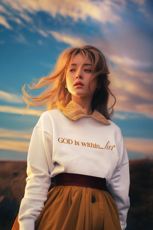 God Is ...Gold Script Sweatshirt